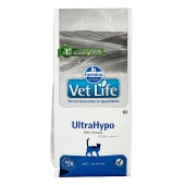 VET LIFE ULTRAHYPO для кошек (снижение пищевой непереносимости), 2 кг.