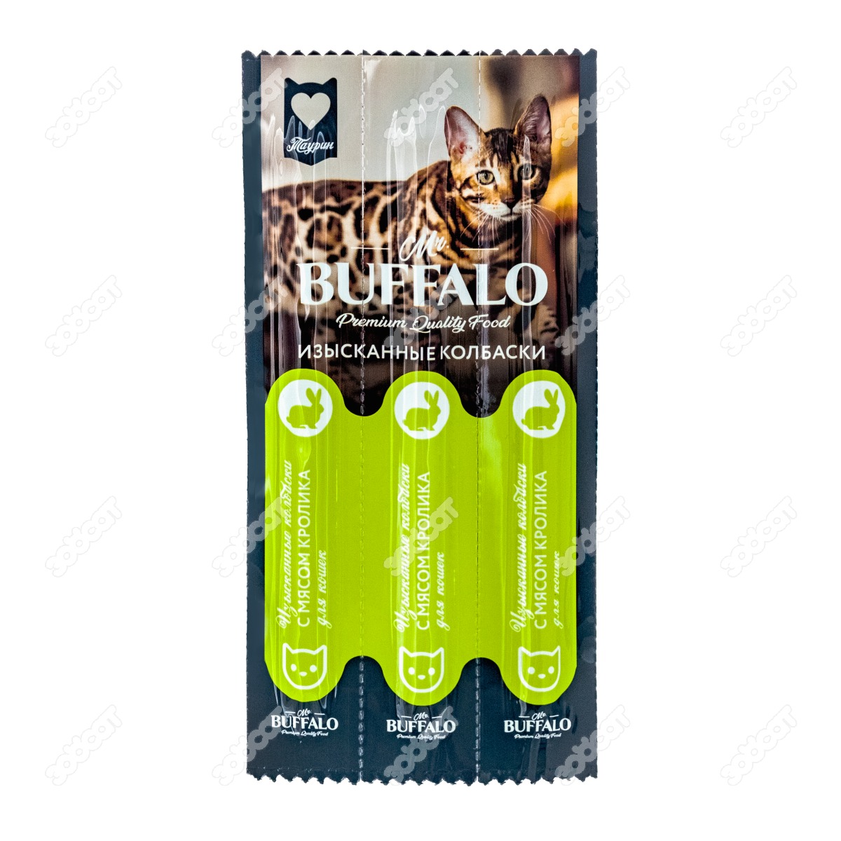 MR. BUFFALO Колбаски с мясом кролика для кошек, 3 шт. купить в Новосибирске с доставкой в интернет-магазине ЗооСАТ