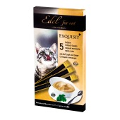 Лакомство EDEL CAT крем-суп для кошек (ПТИЦА, ПЕЧЕНЬ), 5 шт.