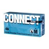 Перчатки нитриловые CONNECT ULTRA черные, размер M, 50 пар