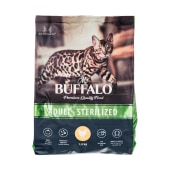 MR. BUFFALO STERILIZED для стерилизованных кошек и кастрированных котов, (КУРИЦА), 1,8 кг.