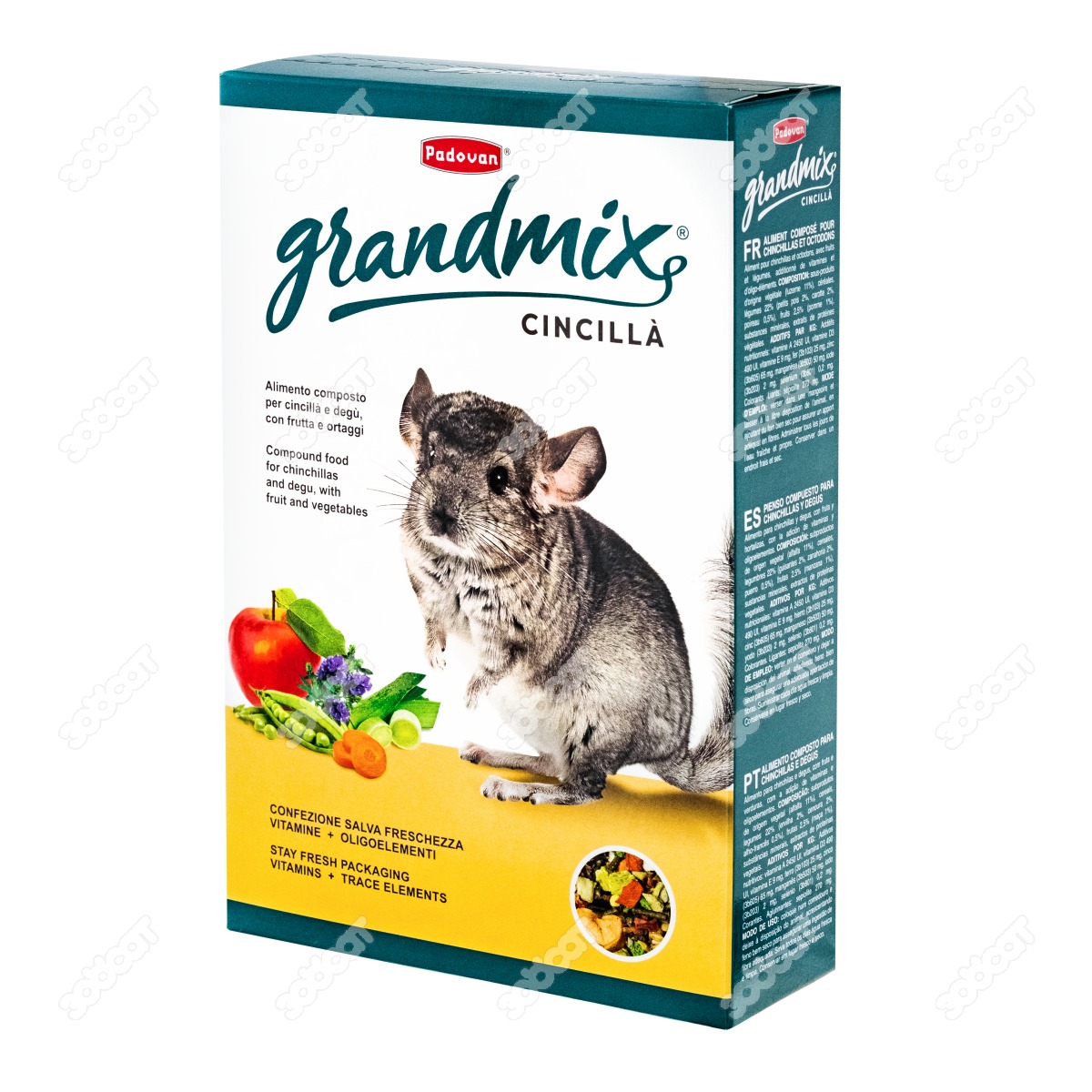 PADOVAN GrandlMix Корм комплексный для шиншилл и дегу, 850 г.