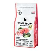 BOWL WOW для стерилизованных кошек (ЛОСОСЬ, БЕЛАЯ РЫБА, БРОККОЛИ), 1,5 кг