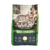 MR. BUFFALO STERILIZED для стерилизованных кошек и кастрированных котов, (КУРИЦА), 10 кг.