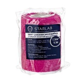 Бандаж самофиксирующийся STARLAB 7,5 см * 4,5 м с горькой пропиткой, розовый.