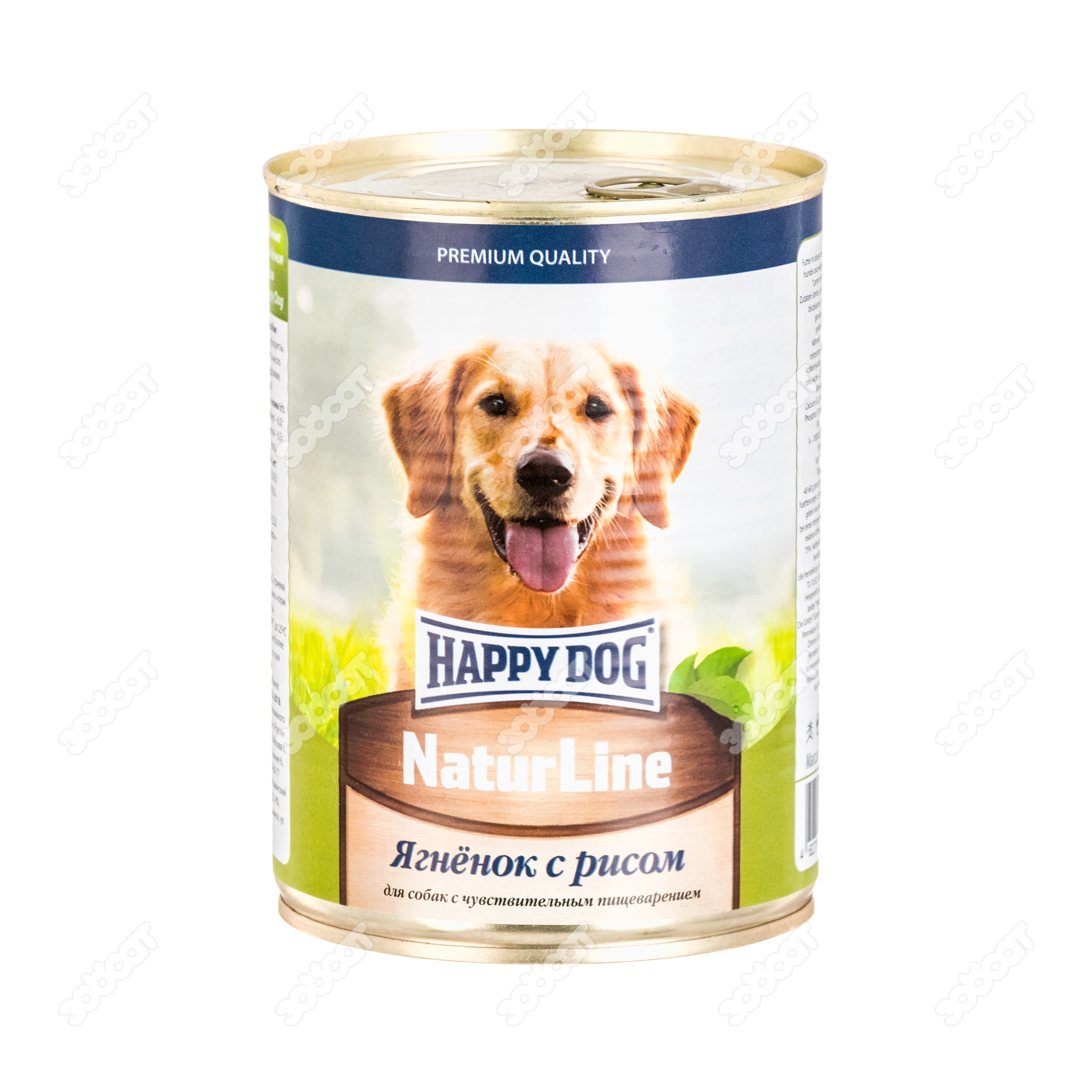 HAPPY DOG Консервы для собак с ягненком и рисом Natur Line (970 г)