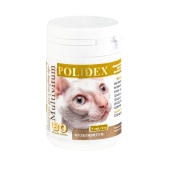 POLIDEX Мультивитум для кошек, 80 таб. (1таб./4 кг)