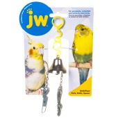 Вилка, ножик, ложка на колокольчике для попугая, JW PET.
