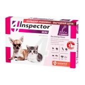 INSPECTOR MINI капли для кошек и собак 0,5 - 2 кг, 3 шт.