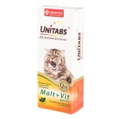 UNITABS Malt+Vit паста с таурином для кошек, 120 мл.