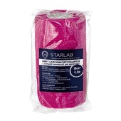 Бандаж самофиксирующийся STARLAB 10 см * 4,5 м с горькой пропиткой, розовый.