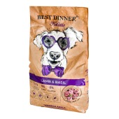 BEST DINNER HOLISTIC для собак всех пород склонных к аллергии (ЯГНЕНОК, БАЗИЛИК), 12 кг.