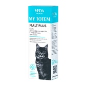 MY TOTEM MALT PLUS паста для выведения шерсти с пребиотиком для кошек, 75 мл.