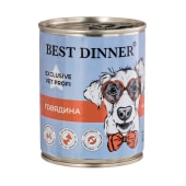 BEST DINNER VET PROFI консервы для взрослых собак и щенков с профилактикой заболеваний опорно-двигательной системы (ГОВЯДИНА), 340 г.