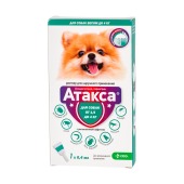 АТАКСА капли для собак до 4 кг, 1 пипетка.