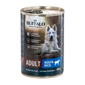 MR. BUFFALO ADULT консервы для взрослых собак (ГОВЯДИНА, РИС), 400 г.