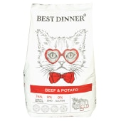 BEST DINNER для кошек и котят (ГОВЯДИНА, КАРТОФЕЛЬ), 10 кг.