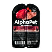 ALPHAPET паштет для собак (ГОВЯДИНА), 100 г