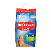 Наполнитель MR. FRESH SMART для короткошёрстных кошек, комкующийся, древесный, 18 л.