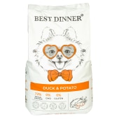 BEST DINNER для собак мелких пород (УТКА, КАРТОФЕЛЬ), 10 кг.