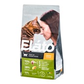 ELATO HOLISTIC для кошек для выведения шерсти (КУРИЦА, УТКА), 1,5 кг.
