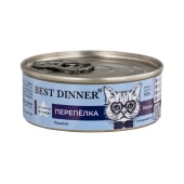 BEST DINNER VET PROFI консервы  для кошек и котят с 6 месяцев с заболеваниями почек (ПЕРЕПЕЛКА), 100 г. 