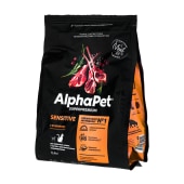 ALPHAPET для взрослых кошек и котов с чувствительным пищеварением (ЯГНЕНОК), 0,4 кг.