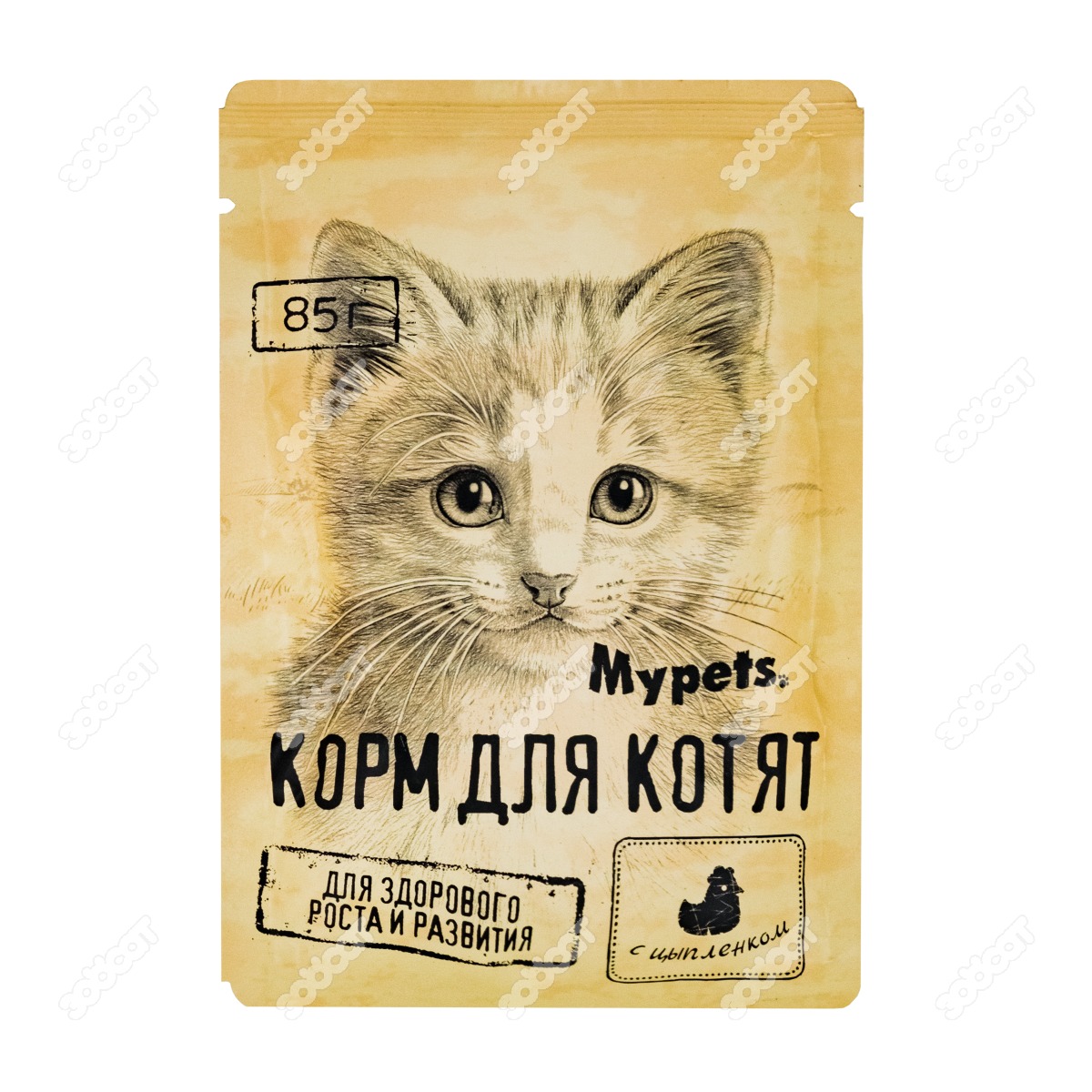 MYPETS пауч для котят (ЦЫПЛЕНОК), 85 г. купить в Новосибирске с доставкой в  интернет-магазине ЗооСАТ