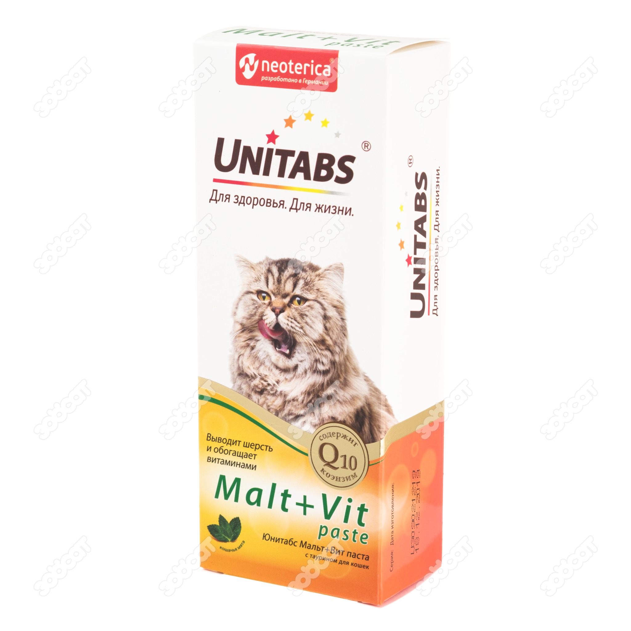 UNITABS Malt+Vit паста с таурином для кошек, 120 мл. купить в Новосибирске  с доставкой в интернет-магазине ЗооСАТ