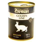 ЧЕТВЕРОНОГИЙ ГУРМАН Golden Line для собак (КРОЛИК), 340 г.