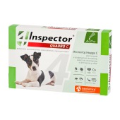 INSPECTOR QUADRO капли для собак 4 - 10 кг, 1 пипетка