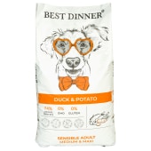 BEST DINNER для собак средних и крупных пород (УТКА, КАРТОФЕЛЬ), 12 кг.