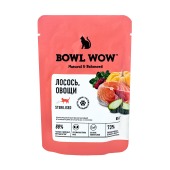 BOWL WOW пауч для стерилизованных кошек (ЛОСОСЬ, ОВОЩИ), 85 г