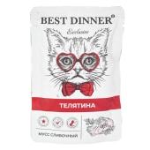BEST DINNER EXCLUSIVE пауч для котят (ТЕЛЯТИНА), 85 г