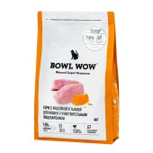 BOWL WOW для кошек с чувствительным пищеварением (ИНДЕЙКА, ТЫКВА), 4 кг