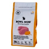 BOWL WOW для кошек с чувствительным пищеварением (ИНДЕЙКА, ТЫКВА), 0,4 кг