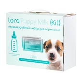 LORA Pappy Milk заменитель цельного молока для щенков, 10 паучей+набор для кормления