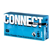 Перчатки нитриловые CONNECT ULTRA черные, размер S, 50 пар