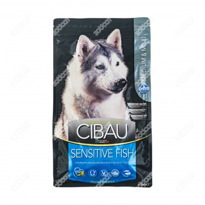 CIBAU SENSITIVE FISH MEDIUM & MAXI для собак средних и крупных пород (РЫБА), 2,5 кг.