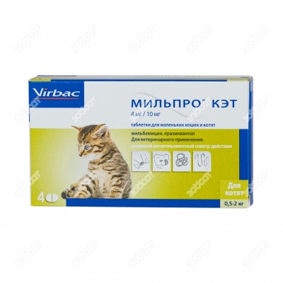 МИЛЬПРО КЭТ для котят, 4 табл.