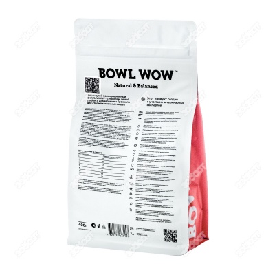 BOWL WOW для стерилизованных кошек (ЛОСОСЬ, БЕЛАЯ РЫБА, БРОККОЛИ), 0,4 кг