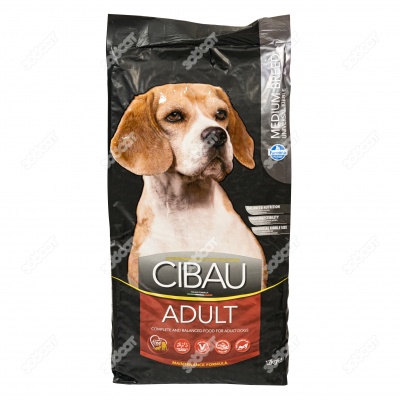 CIBAU ADULT MEDIUM для собак средних пород (КУРИЦА), 12 кг.