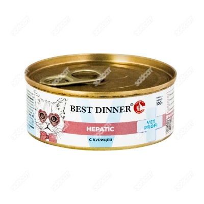 BEST DINNER VET PROFI Hepatic консервы для кошек (КУРИЦА), 100 г