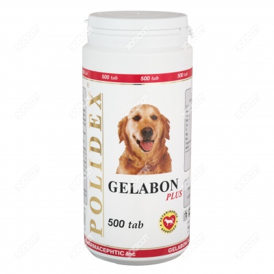 POLIDEX Gelabon plus для собак, 500 табл.
