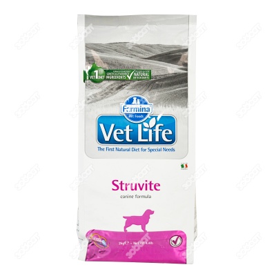 VET LIFE STRUVITE для собак (растворение струвитных уролитов), 2 кг.