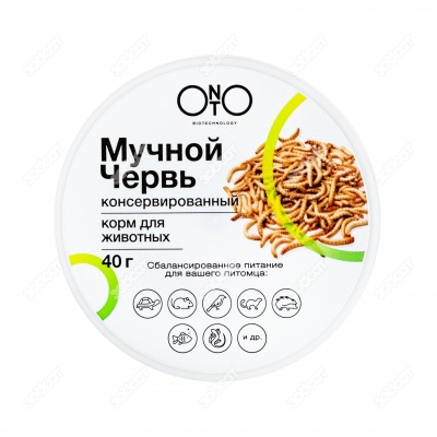 ONTO мучной червь консервированный для животных, 40 г 