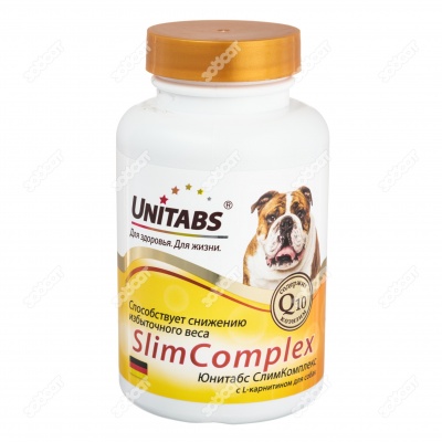 UNITABS SlimComplex для собак с избыточным весом, 100 табл.