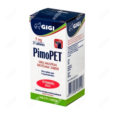 ПимоПЕТ для лечения сердечной недостаточности у собак 5 мг, 30 табл.