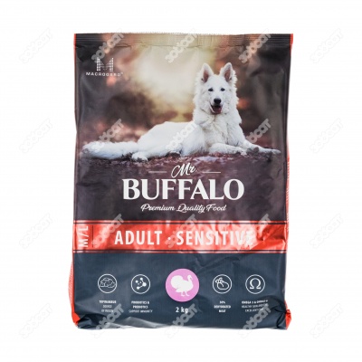 MR. BUFFALO ADULT M/L SENSITIVE для взрослых собак всех пород с чувствительным пищеварением, (ИНДЕЙКА), 2 кг.