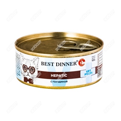 BEST DINNER VET PROFI Hepatic консервы для кошек (ГОВЯДИНА), 100 г